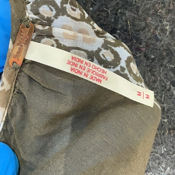 Free People Boho Floral Peasant Blouse β Size M β EUC - Picture 7 of 7